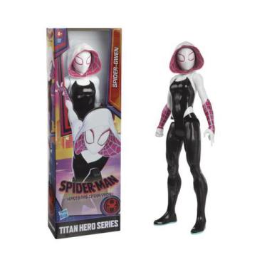 Imagem de Boneca Figura De Ação Titan Spider Gwen Stacy Homem Aranha Menina Rosa