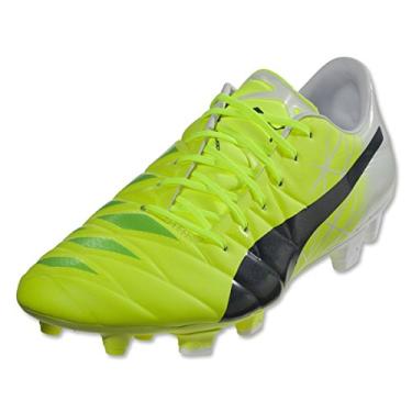 Imagem de PUMA evoACCURACY 1 FG Mario Balotelli, Fluro Yellow/Peacoat/White (9.5)