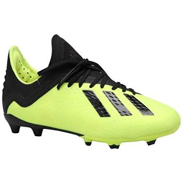 Imagem de Tênis de futebol Adidas X 18.1 Fg J Solaryellow/Black (DB2429), Preto, 5.5Y
