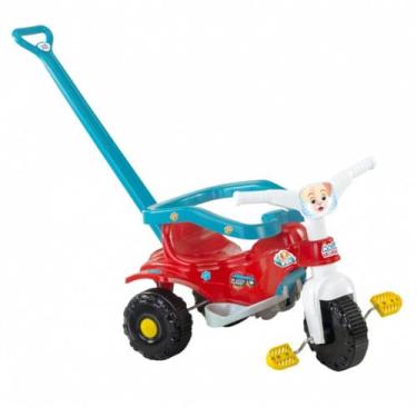 Imagem de Triciclo Velotrol Tico Tico Pets Azul Cachorrinho Magic Toys