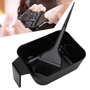 Imagem de Conjunto de coloração de cabelo, conjunto de escova e tigela de tintura de cabelo, escova de coloração de cabelo, tigela de mistura de salão de beleza, antideslizante, tintura de cabelo, ferramenta de coloração profissional para salão de beleza