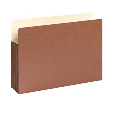 Imagem de Smead Bolso para arquivo com reforço totalmente forrado, aba de corte reto, expansão de 8,8 cm, tamanho jurídico, Redrope, 10 por caixa (74264)