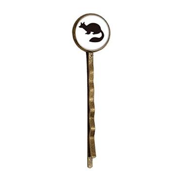 Imagem de Bobby Pin de cabelo retrô de metal Black Marten Animal