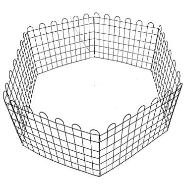 Imagem de Cercadinho Pet Cercado para Coelhos e Animais de pequeno porte Cercadinho Móvel (33 cm)