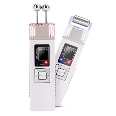 Imagem de Máquina portátil de microcorrente galvânica firmadora de pele, massageador facial antienvelhecimento, dispositivo de salão de beleza para uso doméstico