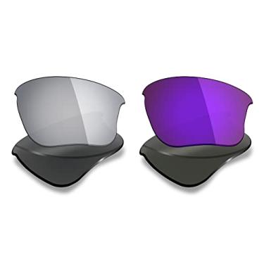 Imagem de 2 pares de lentes polarizadas de substituição da Mryok para óculos de sol Oakley Flak Jacket XLJ – Opções