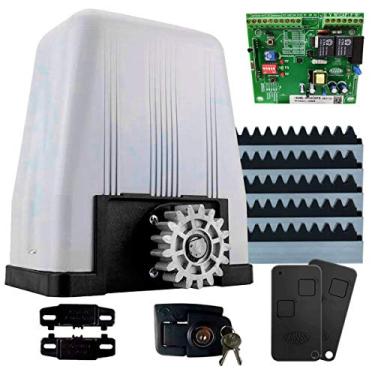 Imagem de Motor Para Portão Eletrônico Dz4 SK 36 1/3 de HP 800kg Rossi 5 Metros e Meio de Cremalheira (220)