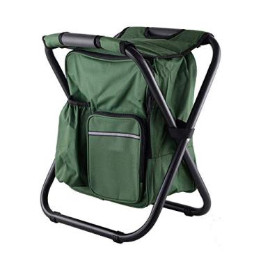 Imagem de Cadeiras dobráveis ​​de acampamento, acampamento, caminhada, viagem, mochila, festival, banco dobrável, assento, mochila, bolsa para piquenique ao ar livre, caminhada, praia, pesca, leve