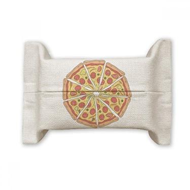 Imagem de Peppers Pizza Italy Tomate Foods Suporte de capa de papel para lenços faciais Saco de linho de algodão