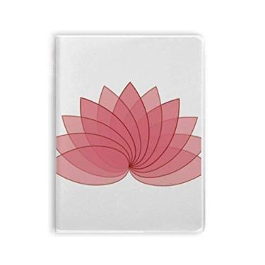 Imagem de Caderno de ilustração de flor de lótus com capa de goma para diário