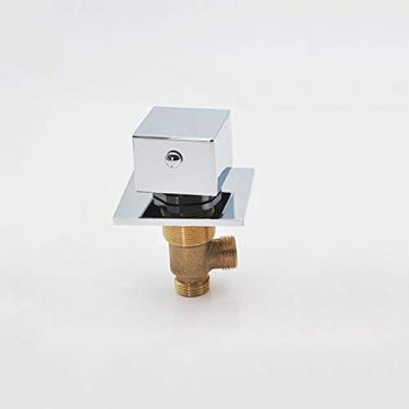 Imagem de Misturador de interruptores de banheira, torneira de banheira de massagem cromada fria e quente, torneira dividida para chuveiro de torneira, núcleo de válvula de cerâmica, cabo triplo