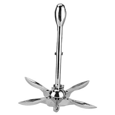 Imagem de LZKW Grapnel para barco, âncora de barco de aço inoxidável 316 dobrável, instalação simples para barco de pesca de iate marítimo para pequenas embarcações e botes