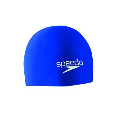 Imagem de Speedo Touca de natação unissex adulto de silicone elastomérica, azul