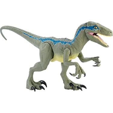 Imagem de Jurassic World Dinossauro Velociraptor Blue Super Colossal, Mattel | EXCLUSIVO AMAZON