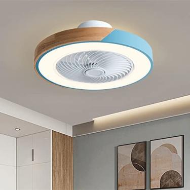 Imagem de Ventilador De Teto Com Luz De Teto 36w, Luz De Ventilador De Teto Invisível LED, Com Controle Remoto 3 Cores Regulável, Ventilador De Teto Ajustável De 3 Velocidades, Fácil De Limpar, Luz Da Sala