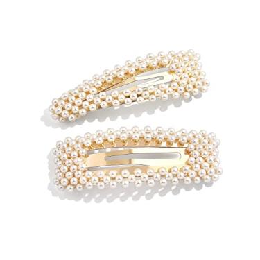 Imagem de Clipes de cabelo KCHIES Pearls, Dourado