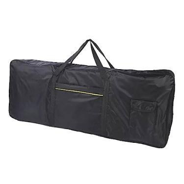 Imagem de Estojo para piano eletrônico com 61 teclas Tour Oxford alça Portátil para ambientes externos com bolso Estojo para órgão eletrônico Capa para, PRETO