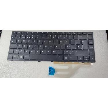 Imagem de Teclado espanhol para HP ProBook 430 G5 440 G5 445 G5 Moldura Preta Sem Retroiluminação