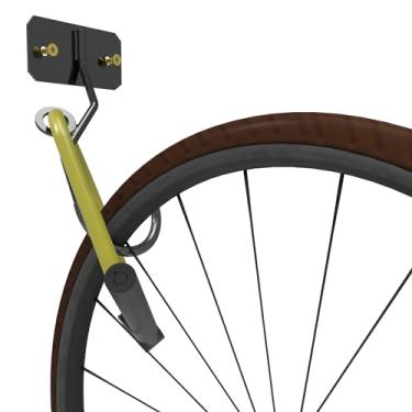 Imagem de Suporte de Parede com Gancho Vertical para Bicicleta – Pendure e Trave com Cadeado com Segurança