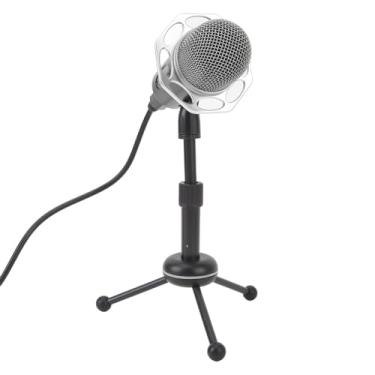 Imagem de Microfone dinâmico, microfone dinâmico de estúdio cardioide com removível, kit de microfone de estúdio com controle de volume, indicador de LED, placa de som embutida, para jogos, streaming, videoconferências