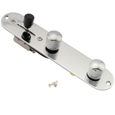 Imagem de Musiclily 32mm Loaded Placa de Contrôle Telecaster Control Plate para Guitarra Estilo Tele, Cromado