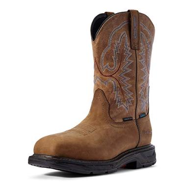 Imagem de ARIAT Workhog XT Bico quadrado largo H2O Bico de carbono, Marrom, 8.5