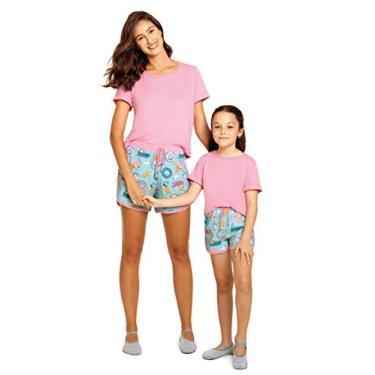 Imagem de Lupo Conjunto de pijama de manga curta combinando mãe e filha, Corgi, 10-11 Years