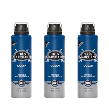 Imagem de Kit 3 Très Marchand Desodorante Aerossol Ocean 150 Ml