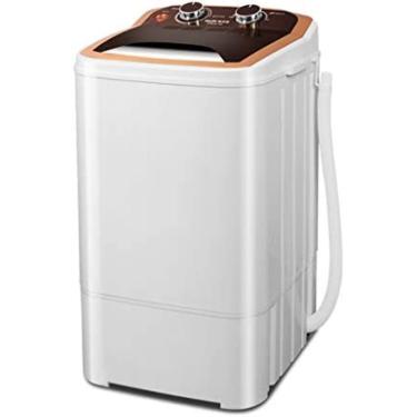 Imagem de Máquina de lavar pequena 3kg de proteção ambiental PP luz roxa máquina de lavar antibacteriana de tambor, máquina de lavar de pequena capacidade de 3,0kg, dreno removível semiautomático de 2