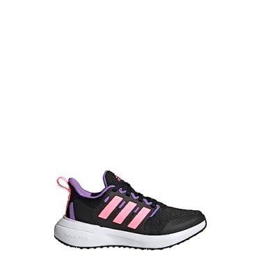 Imagem de adidas Fortarun 2.0 Cloudfoam Sport Running Elastic Lace Infantil, Core Black/Beam Pink/Violet Fusion, 20