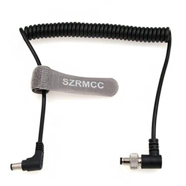 Imagem de SZRMCC Cabo de alimentação de vídeo enrolado macho CC 5,5 x 2,5 mm para DC 2,5 mm para monitor Atomos Ninja V Sony Pix-E7 E5 Hollyland Mars 400s