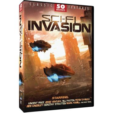 Imagem de Sci-Fi Invasion - 50 Movie Pack: The Brother from Another Planet - The Crater Lake Monster - The Creeping Terror - Galaxina - Morons from Outer Space - Slipstream + 44 more!