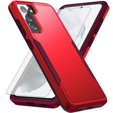 Imagem de Asuwish Capa de celular para Samsung Galaxy S21 5G 6,2 polegadas com protetor de tela de vidro temperado e fina híbrida protetora de corpo inteiro, camada dupla, acessórios para celular S 21 21S G5