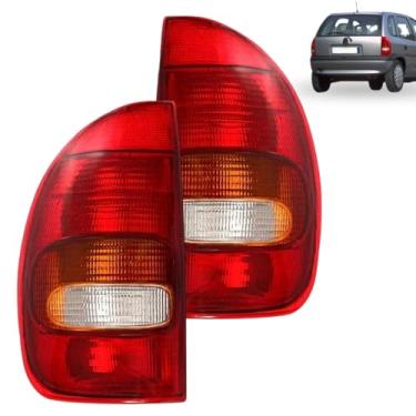 Imagem de Par Lanterna Corsa Hatch Wagon 96 97 98 99 4 Portas Tricolor