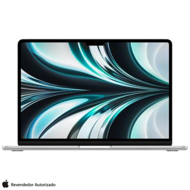 Imagem de Notebook Apple MacBook Air 13&quot; M2 (CPU de 8 núcleos e GPU de 8 núcleos, 8GB RAM , 256 GB SSD) - Prateado