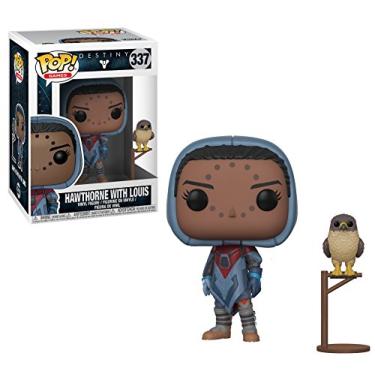 Imagem de Funko Pop! Games: Destiny - Hawthorne with Hawk Vinyl Figure (Bundled with Pop Box Protector Case)