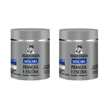 Imagem de Mascara Maxihair 500G Prancha E Escova 3 Em 1 - Kit Com 2Un