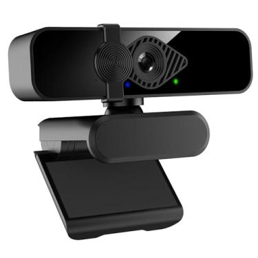 Imagem de Dobuhont Webcam 2K para PC, câmera de computador USB com visualização de 85°, com microfone com cancelamento de ruído e capa de privacidade, câmera Web HD para monitor de laptop de mesa, streaming de