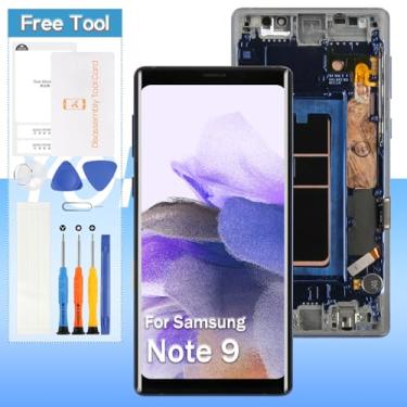 Imagem de Substituição de tela para Samsung Galaxy Note 9 SM-N960, SM-N960F, SM-N960U 16.3 cm OLED LCD Display Touch Digitalizador com ferramentas (azul com moldura)