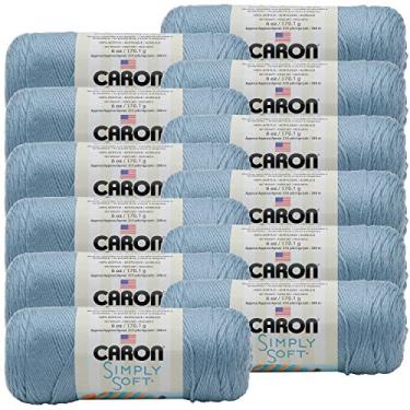 Imagem de Caron Light Country Blue, fio sólido simplesmente macio, pacote com 12, pacote com 12