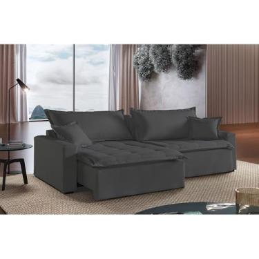 Imagem de Mundial Estofados - Sofá Cama 2 Lugares Retrátil e Reclinável Belize Móveis Mix