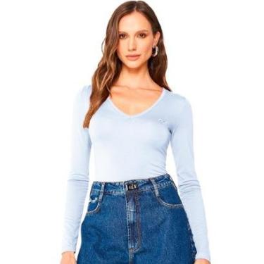 Imagem de Blusa Colcci Gola V Slim Feminino-Feminino