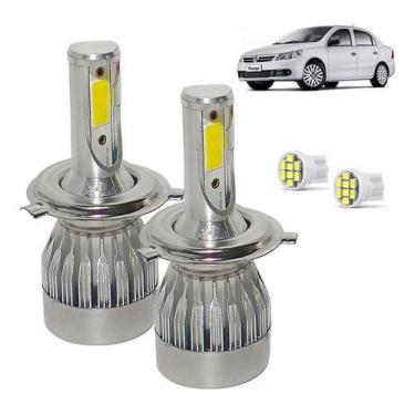 Imagem de Kit Super Led Voyage 2013 a 2016 Farol Simples Alto e Baixo H4 20000 L