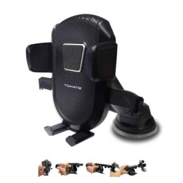 Imagem de Suporte Smartphone Universal Trava Automática Ventosa 360 - Tomate