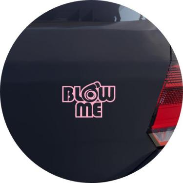 Imagem de Adesivo de Carro Blow Me Turbina Tuning - Cor Rosa Claro - Melhor Ades