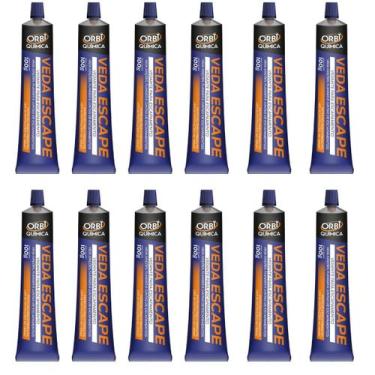 Imagem de Veda Cola Escapamento Reparador Furo Vazamento Carro Moto Kit com 12 -