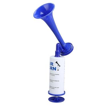 Imagem de Buzina de Ar Reutilizável, Alumínio e ABS Leve 120dB Buzina de Alarme de Sinal Portátil Alto para Eventos Esportivos de Caminhão de Carro de Iate, Azul