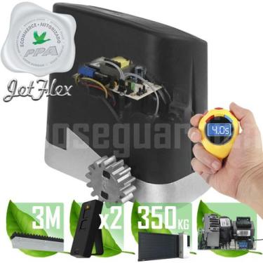 Imagem de Kit 1 Motor PPA Dz Home JetFlex 1/4CV 3m Crem 2 Control Portão 350Kg