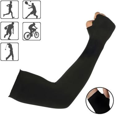 Imagem de Par manguito mangote com dedal unissex proteção solar uv50+ - ANDS