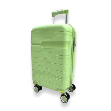 Imagem de Mala De Bordo 10Kg Polipropileno Inquebrável Verde Giratória - Ultra L